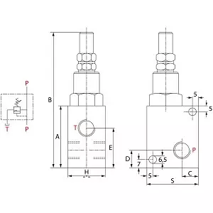 Paineenrajoitusventtiili 3/8 VMP - Apuventtiilit - H80700-180 - 2