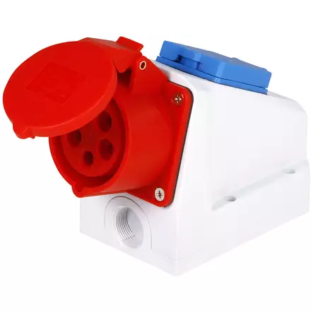 SEINÄRASIA VOIMAVIRTA 400V/230V 16A - Pistorasiat ja -tulpat - CRX4020 - 1