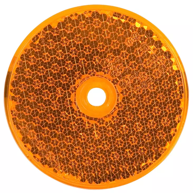 HEIJASTIN PYÖREÄ KELTAINEN 68MM 7301 (EI PAKATTU) - Heijastimet - ST342003300 - 1
