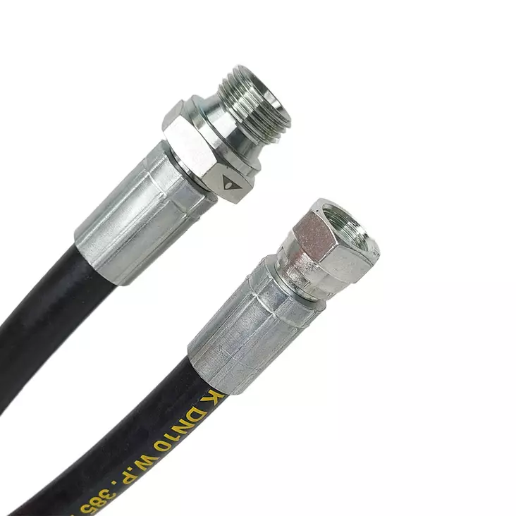 LETKUASENNELMA 1/4" 2SC 1/4" SK - 1/4" UK - Hydrauliikkaletkut - LET14R-SK-UK-100 - 1