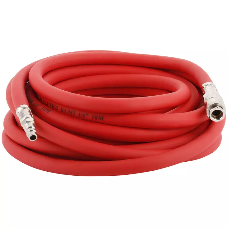 PAINEILMALETKU 3/8" / 10M LIITTIMET KUMI - Paineilmaletkut ja -liittimet - AWD3810 - 1
