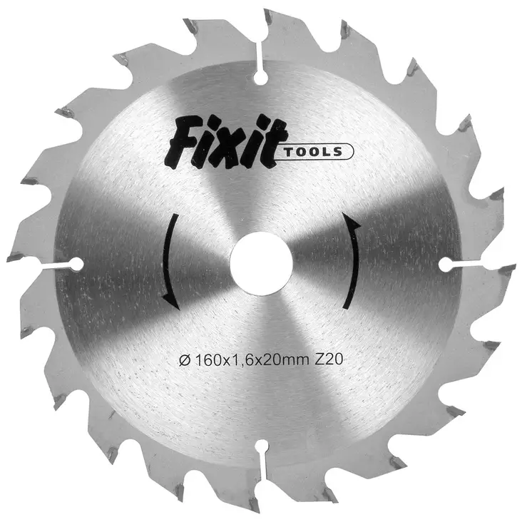SIRKKELINTERÄ 160X1,6X20MM Z20 PUULLE - Pyörösahanterät - FIX16020 - 1