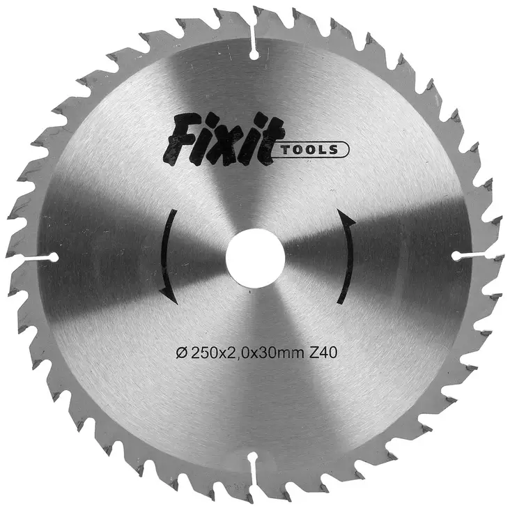 SIRKKELINTERÄ 250X2,0X30MM Z40 PUULLE - Pyörösahanterät - FIX25040 - 1