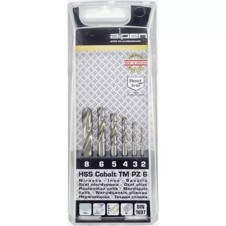 PORANTERÄSARJA 2-8MM TM-PZ 6 HSS-ECO - Porasarjat - AL109061 - 1