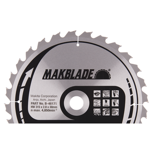 PYÖRÖSAHANTERÄ HM 315X30X2,8MM, Z-28 PUULLE, RAKENNUSSIRKKELIT - Pyörösahanterät - B-46171 - 1