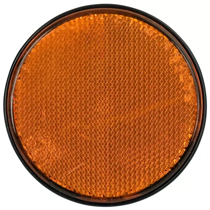 HEIJASTIN PYÖREÄ KELTAINEN 84MM (EI PAKATTU) - Heijastimet - ST100472 - 1