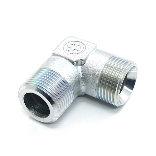 Kulmanippa 90° uk-uk BSPT - Hydrauliikkanipat BSP - 400-02 - 1