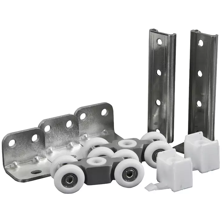 OVIPYÖRÄSTÖ SARJA TÄYDELLINEN KULMAKIINNITYS - Liukuovitarvikkeet - FIX2012 - 1