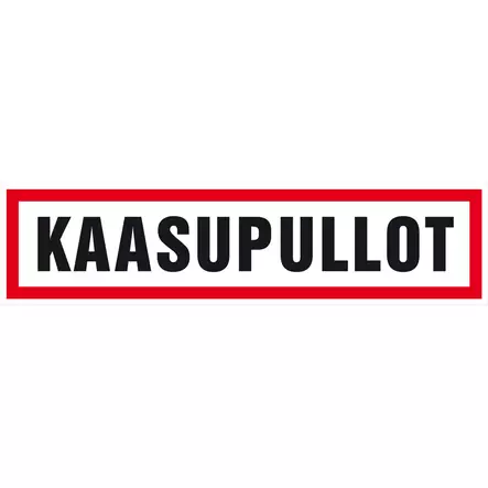 OPASTE 400X100 KAASUPULLOT, MUOVI - Opasteet ja kyltit - TRA043 - 1