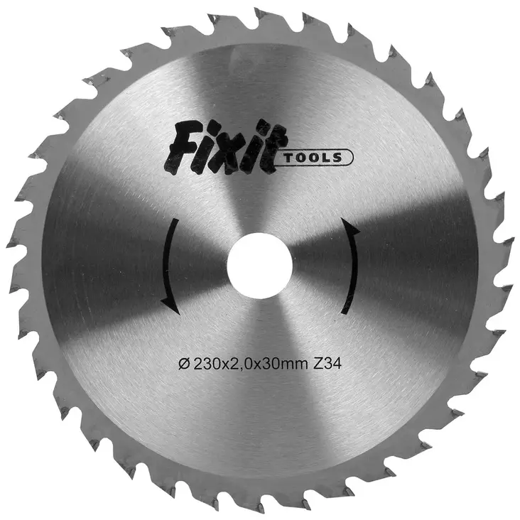 SIRKKELINTERÄ 230X2,0X30MM Z34 PUULLE - Pyörösahanterät - FIX23034 - 1
