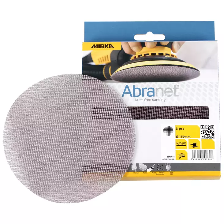 ABRANET PYÖRÖ 150MM K120 3KPL - Hiomanauhat ja -liuskat - MIR1475 - 1