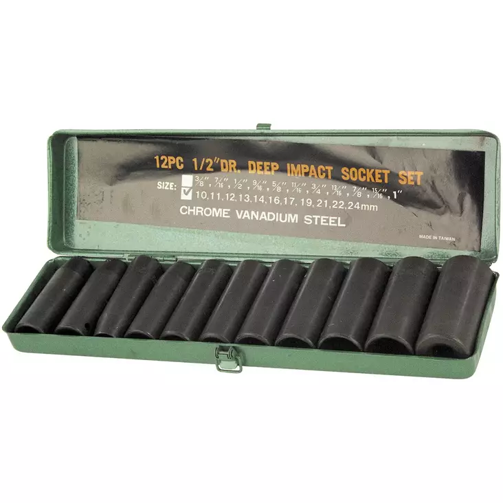 HYLSYSARJA PITKÄ 1/2" 12-OS. - Hylsyt - X016006 - 1