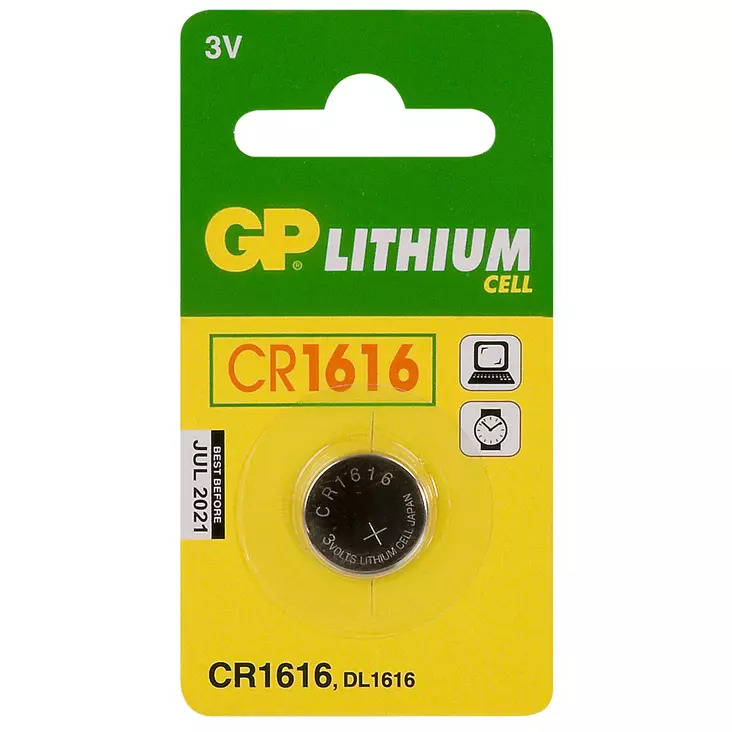 NAPPIPARISTO 3V LITHIUM CR1616 - Paristot ja akut - GPCR1616 - 1