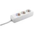 HAAROITUSJATKOJOHTO 3-OS 1,5M VALKOINEN - Jatkojohdot ja kaapelikelat - BR007 - 1