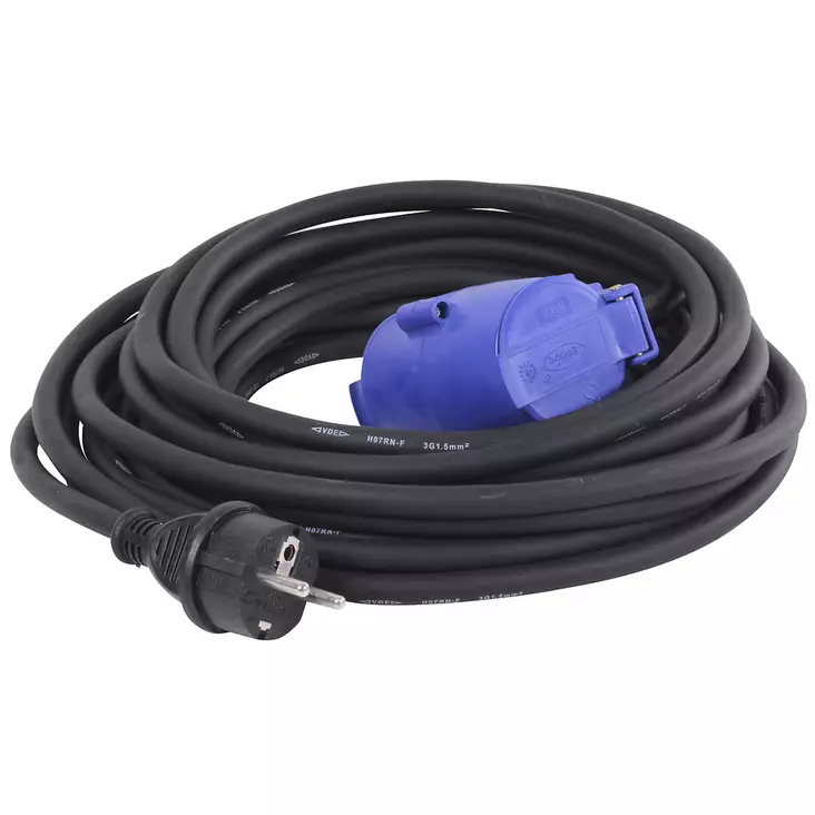 JATKOJOHTO KUMI 2-OS 230V 10M 1,5X3H07RN-F - Jatkojohdot ja kaapelikelat - CRX1029 - 1