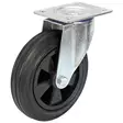 PYÖRÄ, VAUNUN KÄÄNTYVÄ 125MM MUSTA - Pyörät - X008189A - 1