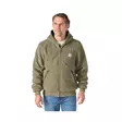 Carhartt Fairbanks fleece sherpa hupparitakki Field Fatigue greige - Carhartt-työtakit - 107665-GU2SREG - 1