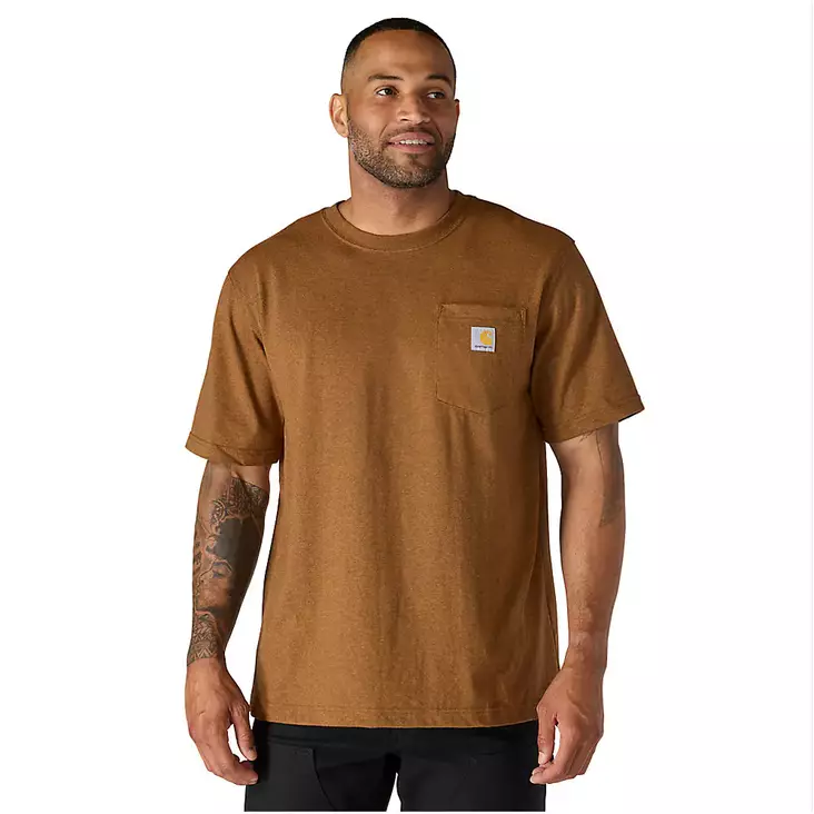 Carhartt t-paita K87 Dearborn ruskea - Carhartt-paidat - 103296-BRNSREG - 1