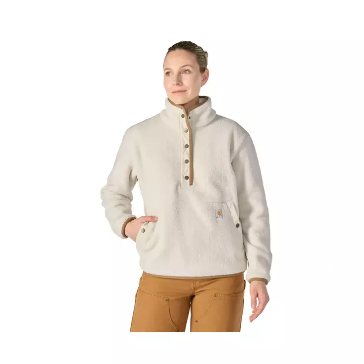 Carhartt highland pullover naisten fleece-pusero, luonnonvalkoinen - Carhartt naisille - 107727-A16SREG - 1