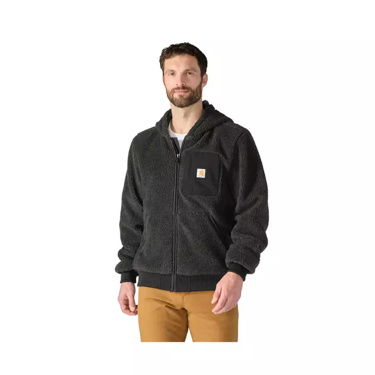 Carhartt Fairbanks fleecehupparitakki, musta - Carhartt-työtakit - 107665-N04SREG - 1