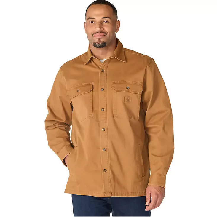 Carhartt Shirt Jac Newcastle miesten paitatakki - Carhartt-paidat - 107307-BRNMREG - 1