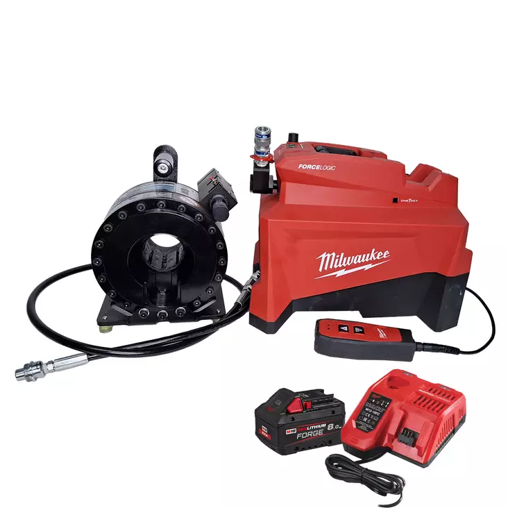 Milwaukee HUP700 hydraulipumppu + Trale PM18 letkupuristin - Letkuliitinpuristimet - HUP700PAK - 1