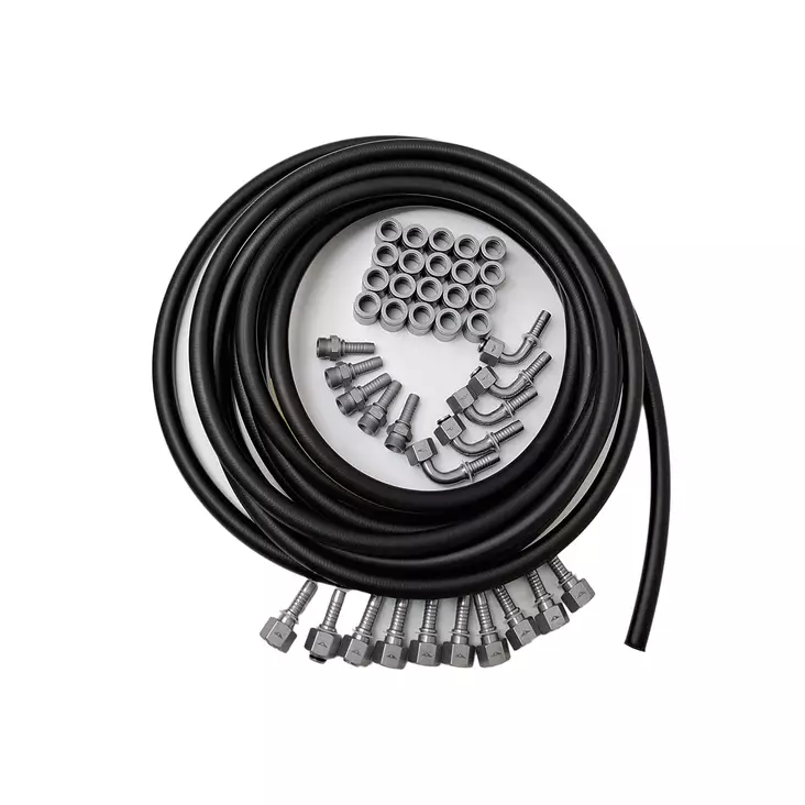 Vincke 2SC hydrauliletku 3/8" + 12L liittimet - Letku-liitinpaketit - MAN2406SZINIPAK12L - 1