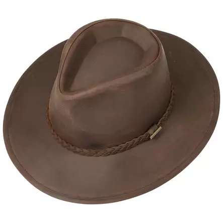 STETSON WESTERN BUFFALO LEATHER HATTU RUSKEA - Päähineet - 2797301-6-M - 2