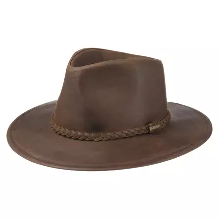 Stetson western buffalo leather hattu ruskea - Päähineet - 2797301-6-M - 1