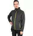 FLEECE NEULETAKKI ANTIGOR TUMMANHARMAAMEL/FL.KELTAINEN - Fleecet - PAT173K-M - 1