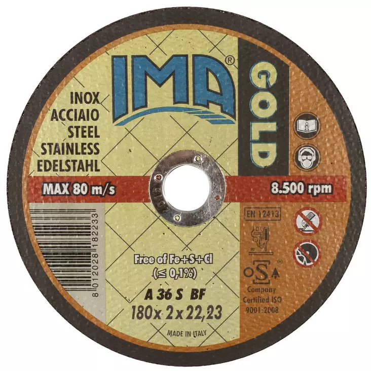 KATKAISULAIKKA 180X2,0 INOX IMA - Katkaisulaikat - IMAC18020R - 1