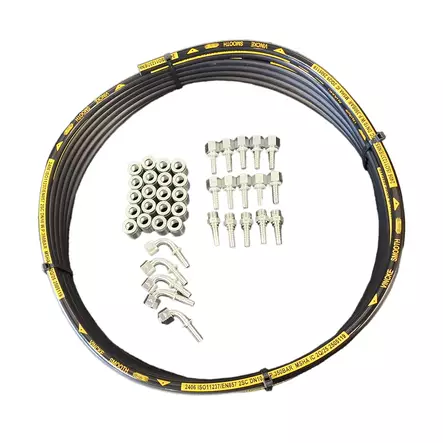 PAKETTI: 10 M VINCKE 2SC HYDRAULIIKKALETKU + LIITTIMET 1/2" ORFS - Letku-liitinpaketit - MAN2408SPAKORFS - 1