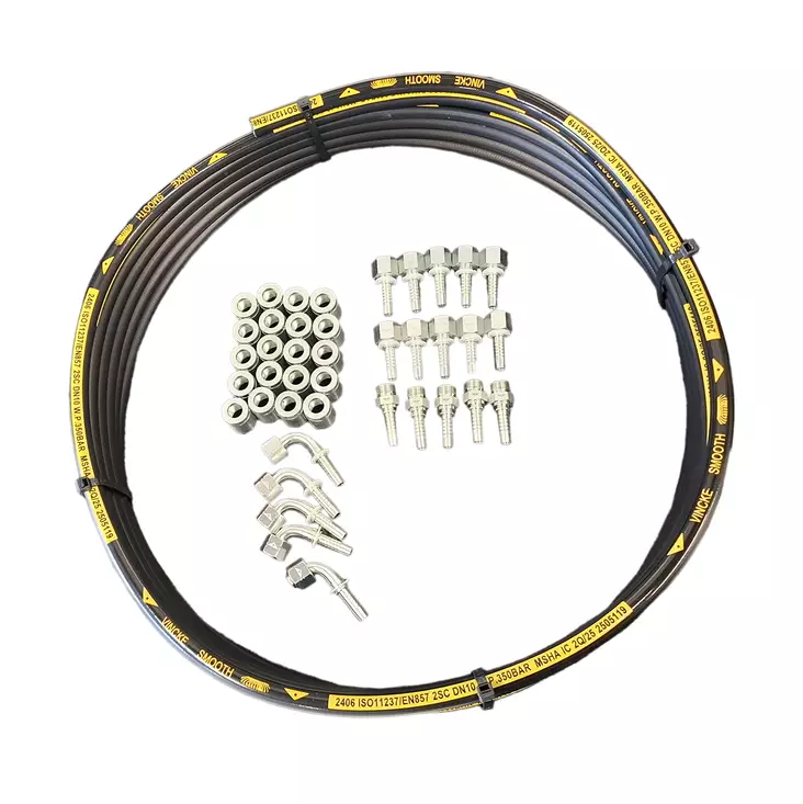 PAKETTI: 10 M VINCKE 2SC HYDRAULIIKKALETKU + LIITTIMET 1/2" ORFS - Letku-liitinpaketit - MAN2408SPAKORFS - 1