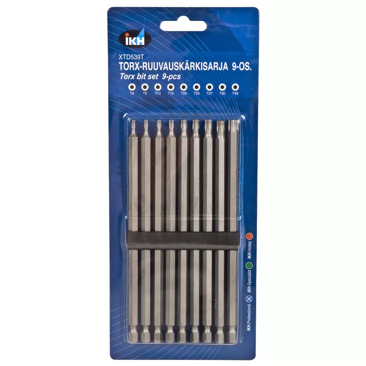 RUUVAUSKÄRKISRJ 9-OS TORX 150MM - Kärkisarjat - XTD539T - 1