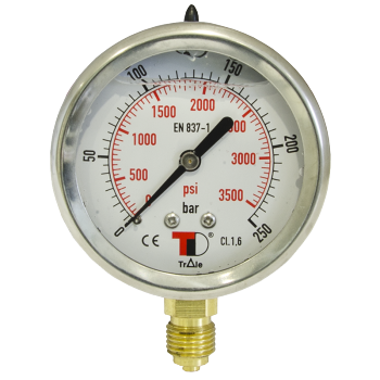PAINEMITTARI DN63 1/4 BSP ALAKIINNITYKSELLÄ - Painemittarit - MFI6304006V - 1