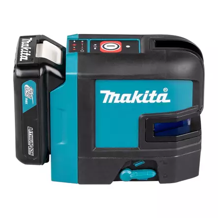 RISTIVIIVALASER 12V AKUILLE, PUNAINEN PYSTY- JA VAAKAVIIVA - Makita 18 V rungot - SK105DZ - 1
