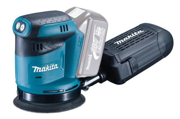 MAKITA EPÄKESKOHIOMAKONE 18V, 125MM, 3 HIOMANOPEUTTA, PAINO 1,7KG - Makita 18 V rungot - DBO180Z - 1