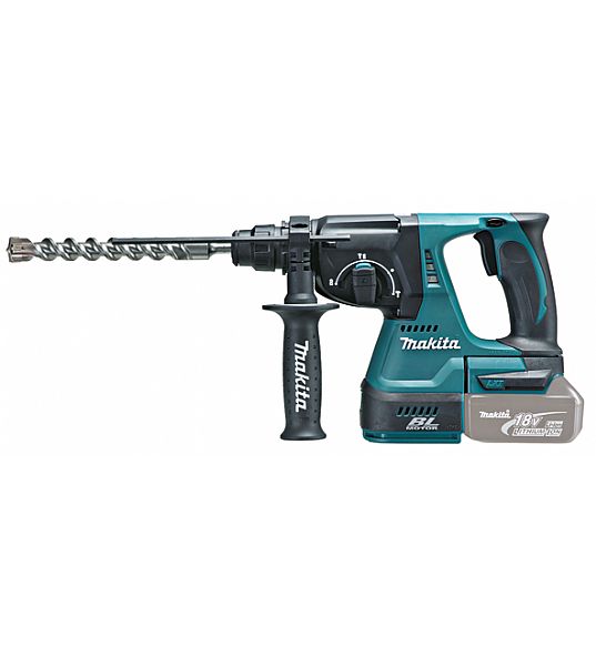 MAKITA PORAVASARA 18V HIILIHARJATON, SDS-PLUS 2,0J, LED-VALO - Makita 18 V rungot - DHR242Z - 3
